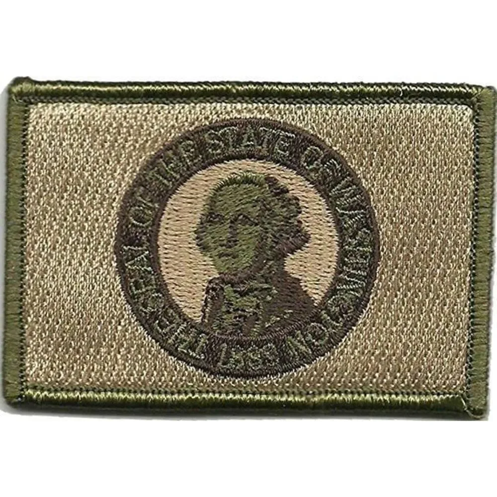 BuckUp Tactical Morale Patch Hook Washington Olympia State Patches 3x2